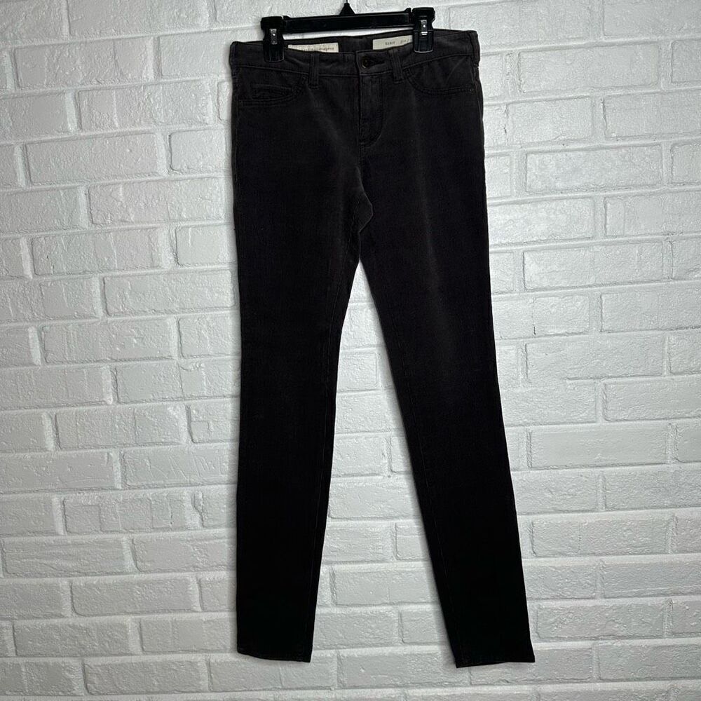 Anthropologie Pilcro Serif Gray Corduroy Pants Skinny size 25